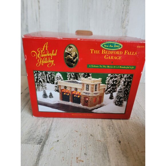 Bedford falls Garage It's a wonderful Life Vintage village accessory xmas - Picture 8 of 8